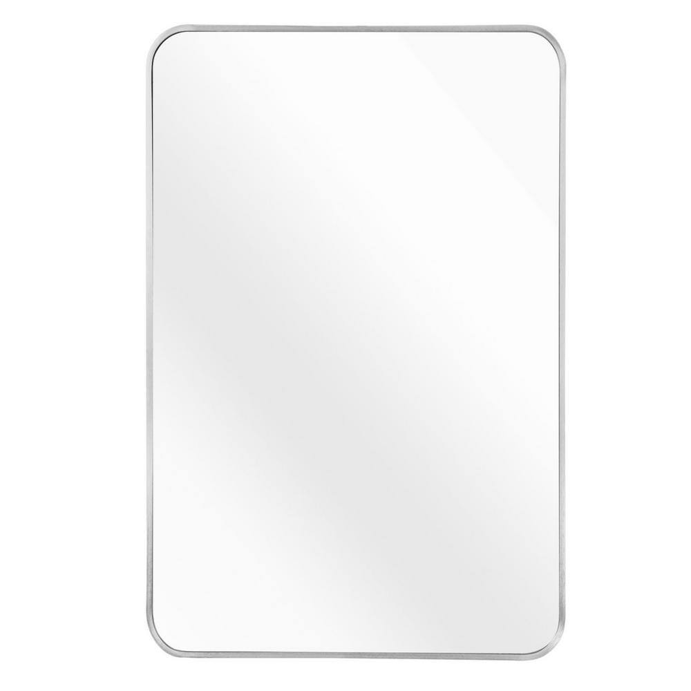 30 in. W x 40 in. H Large Rectangular Aluminium Framed Wall Bathroom Vanity