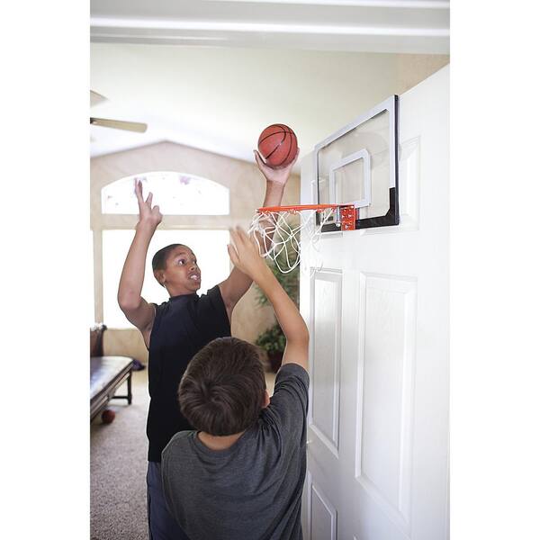 Costway Over-The-Door Mini Basketball Hoop Includes Basketball & Hand Pump 2 Nets Indoor Sports