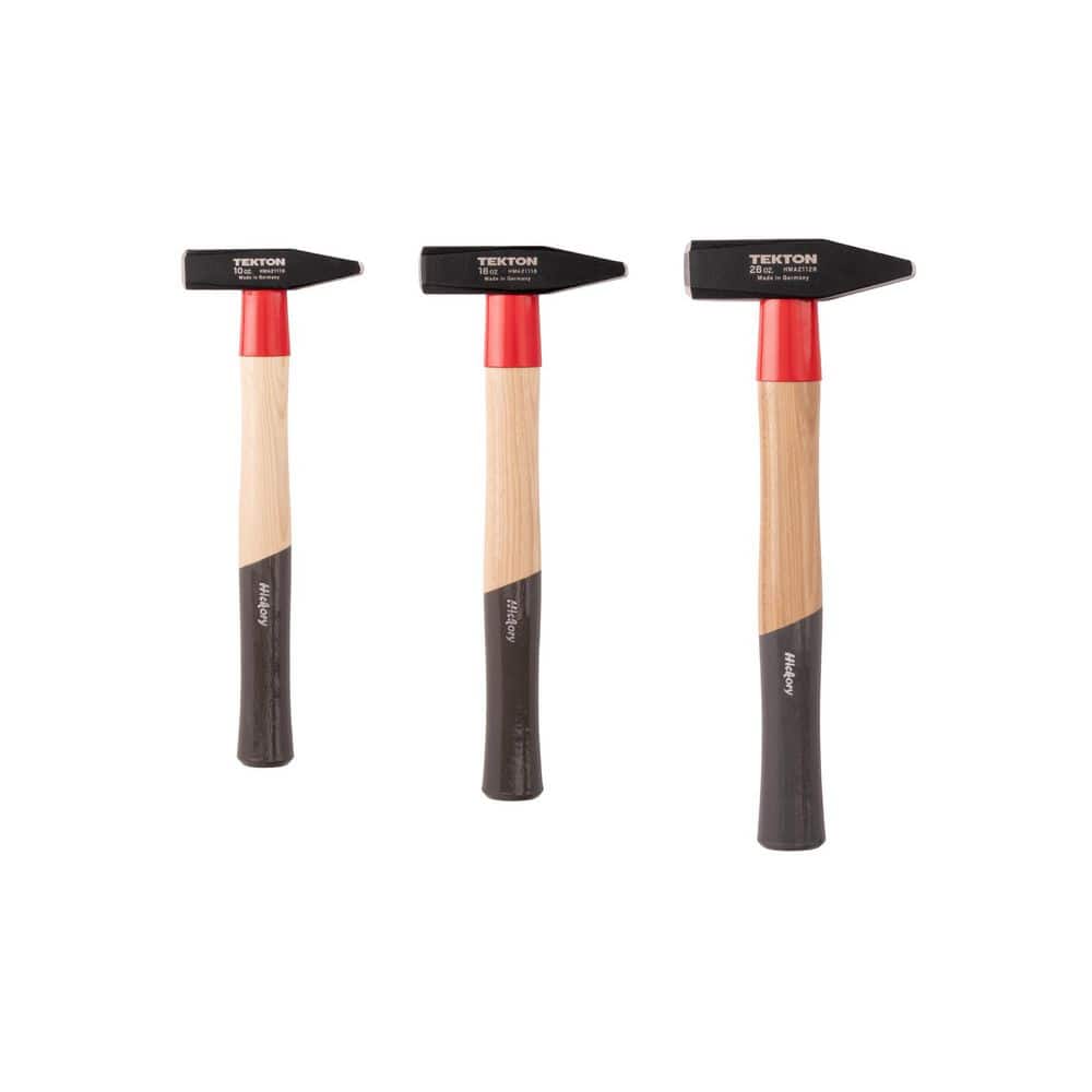 TEKTON Cross Peen Hammer Set, 3-Piece (10,18,28 oz. ) HMA92001