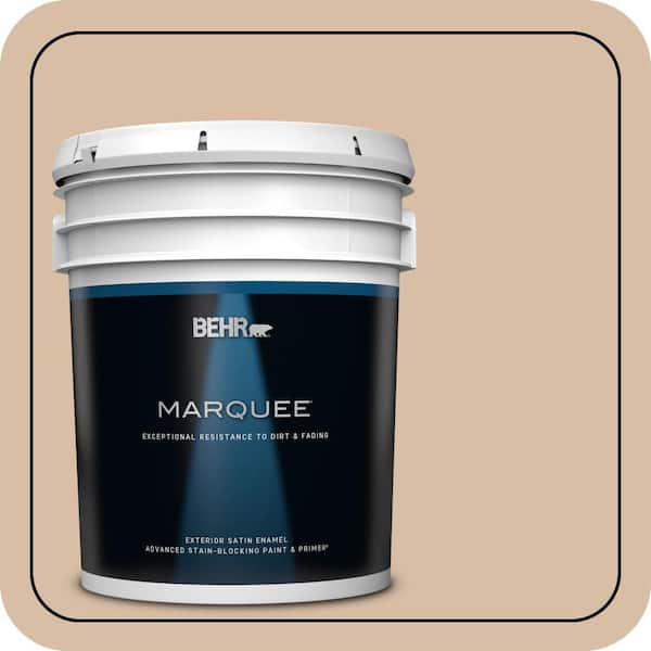 BEHR MARQUEE 5 gal. #S240-3 Ash Blonde Satin Enamel Exterior Paint & Primer