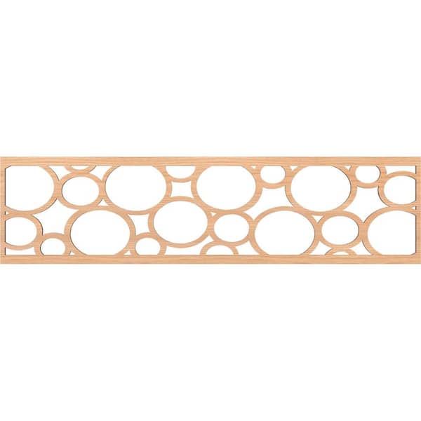 Ekena Millwork Hemingway Fretwork 0.25 in. D x 47 in. W x 12 in. L Hickory Wood Panel Moulding