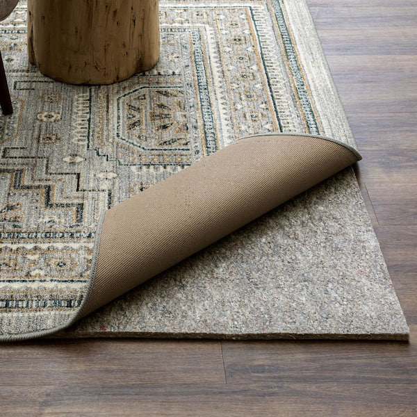Dual Surface 7 ft. 8 in. x 10 ft. 4 in. Rectangle Interior 1/2 in. Thickness Rug Pad