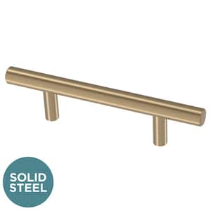 Solid Bar 6-5/16 in. (160 mm) Champagne Bronze Cabinet Drawer Bar Pull