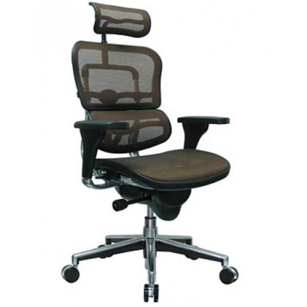 HomeRoots High Back and Neck Support Black Mesh Office Chair in the Office  Chairs department at