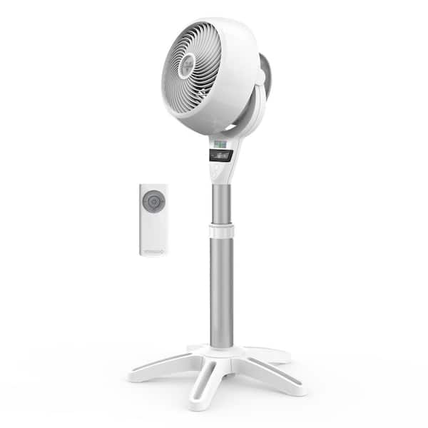 6803DC 9.42 in. Variable Speeds Pedestal Fan 34 in. to 43.5 in. White with Remote Control