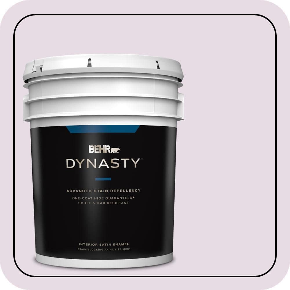 5 gal. #680E-2 Iced Mauve Satin Enamel Interior Stain-Blocking Paint & Primer price history on PriceWatchPro