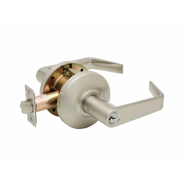 Copper Creek Grade 2 Satin Stainless Cylindrical Entry Door Lever