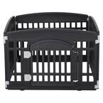 Pet Playpen Foldable Gate for Dogs Heavy Plastic Puppy Exercise Pen with Door