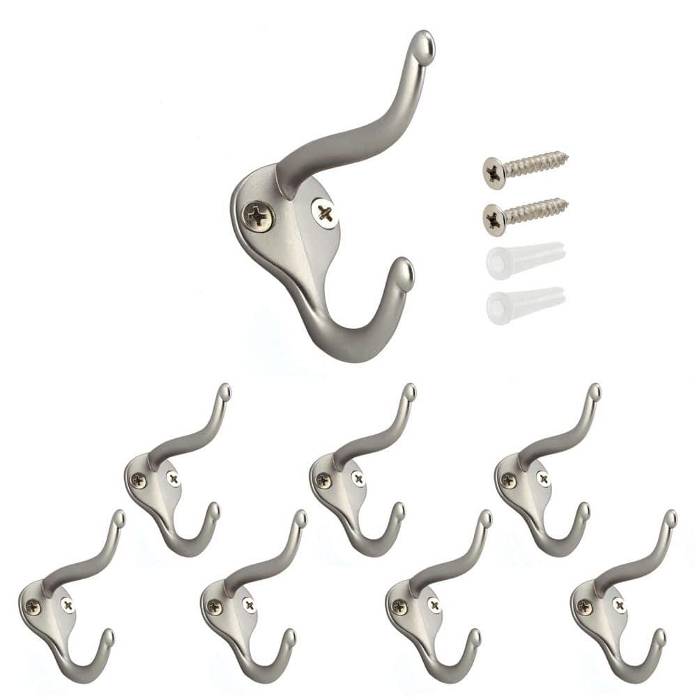 2 in. (50 mm) Matte Nickel Utility Wall Mount Hook (8-Pack) price history on PriceWatchPro