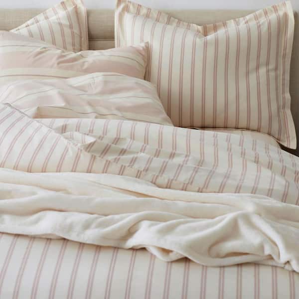 The Company Narrow Stripe Rose, Rose Duvet Cover Twin Xl
