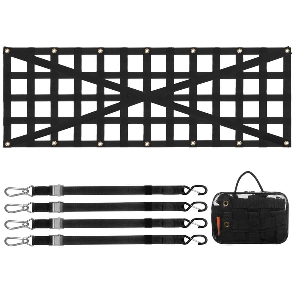 Tailgate Net, 54 in. x 18 in., Rope, Heavy Duty Cargo Net for Truck Bed with 4 Adjustable Telescopic Straps, Cross price history on PriceWatchPro