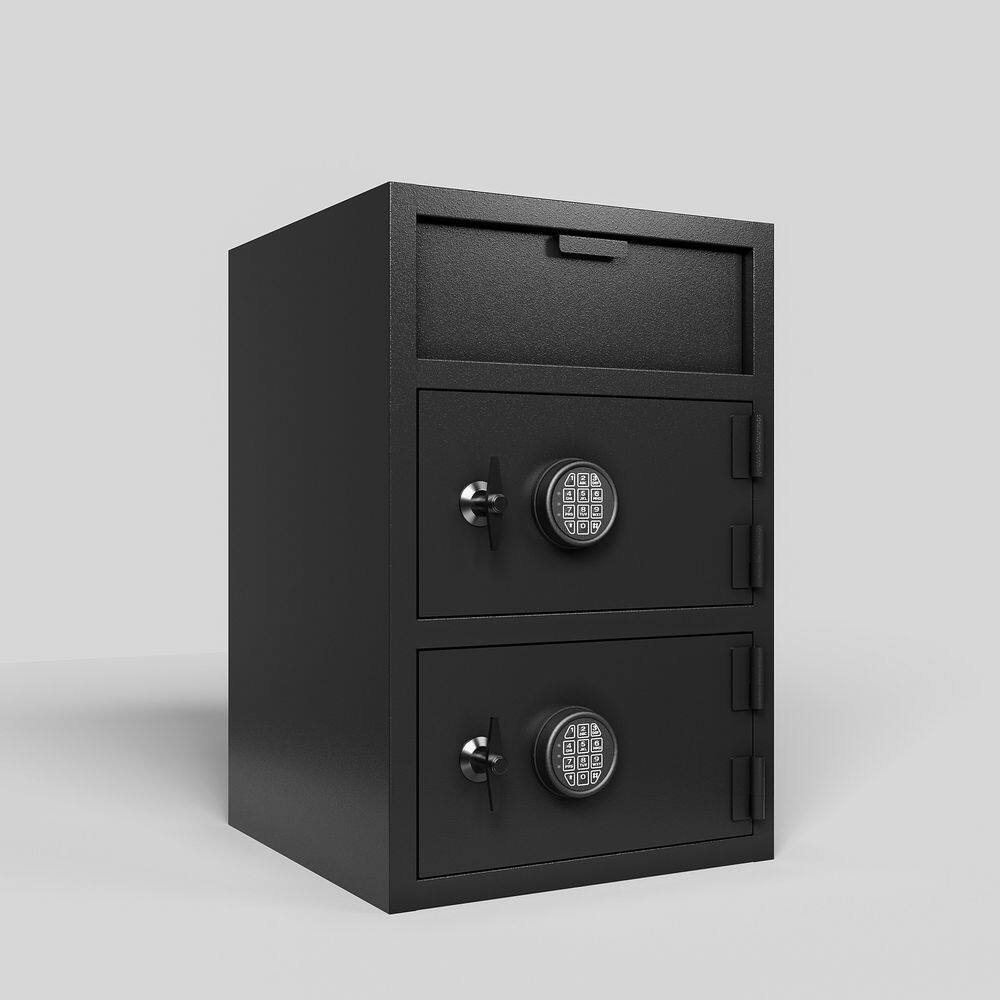 Jushua 762 double door tipping cabinet digital depository safe made of