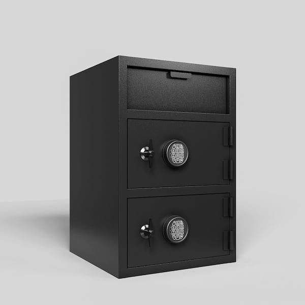 762 Double-door tipping cabinet Digital Depository Safe Made of Carbon Steel Electronic Code Lock Depository Safe