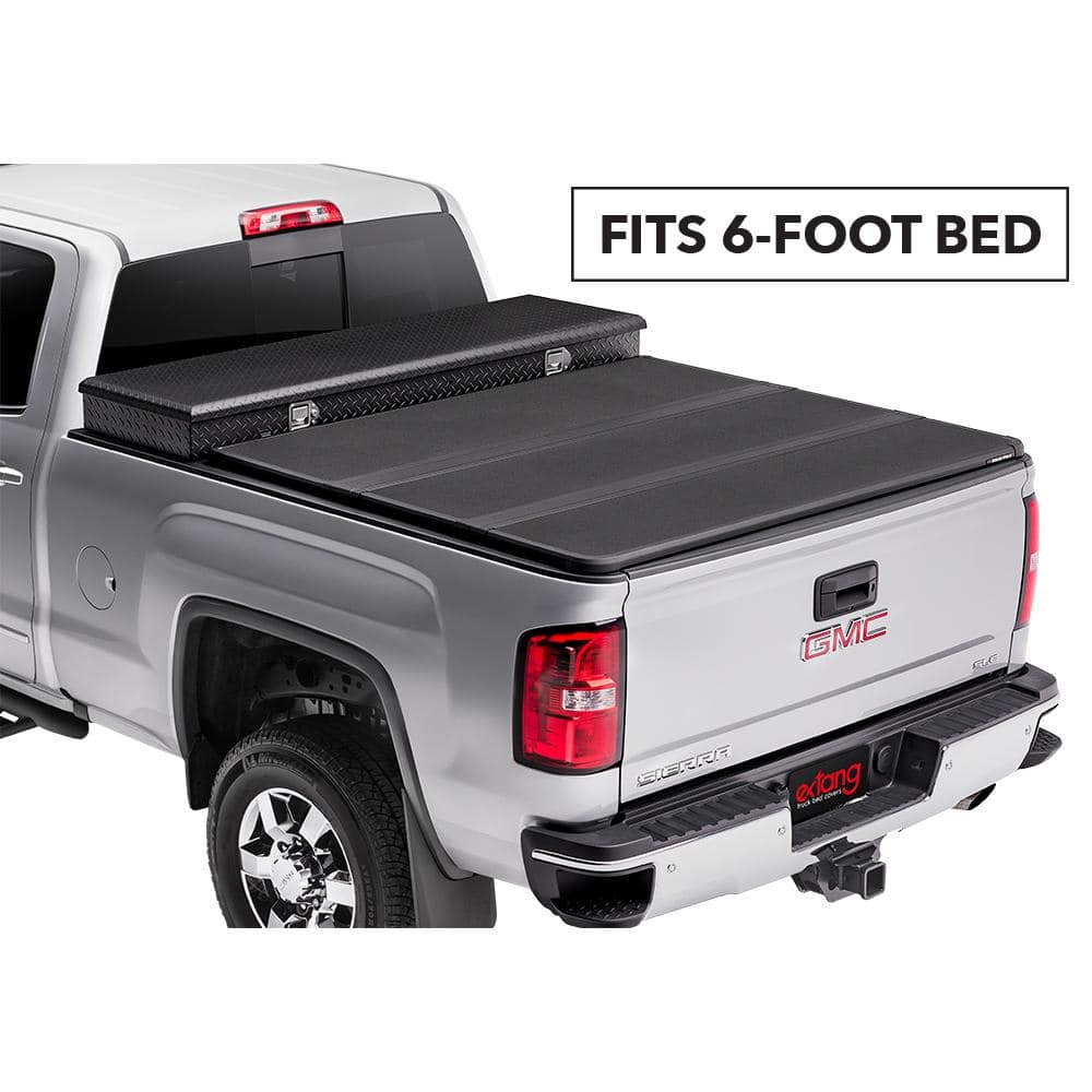 Extang Solid Fold 2 0 Toolbox Tonneau Cover 14 18 19 Legacy Limited Silverado Sierra 1500 15 19 2500hd 3500hd 6 6 Bed 84450 The Home Depot