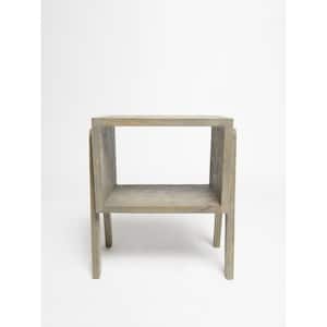 Small Grey Stackable Wood Table