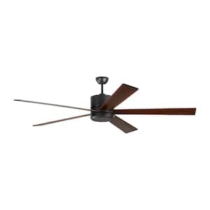 Vision 72 in. Integrated LED Indoor Oil Rubbed Bronze Ceiling Fan with Reversible Blades, DC Motor and Remote Control