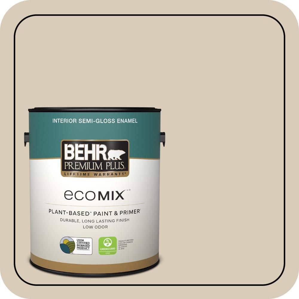 1 gal. #MQ2-27 Studio Clay Semi-Gloss Enamel EcoMix Plant-Based Interior Paint & Primer price history on PriceWatchPro