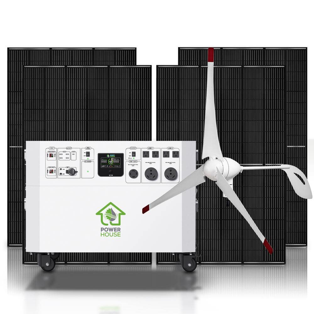 UPC 850042817094 product image for Powerhouse Gold Plus WE 7,200-Watt Electric Switch Solar Generator with (4) 410- | upcitemdb.com