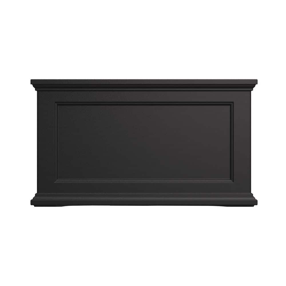 Fairfield 36"x20" Classic Black Self-Watering Polyethylene Planter