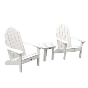 Classic Westport White 3-Piece Recycled Plastic Outdoor Conversation Set