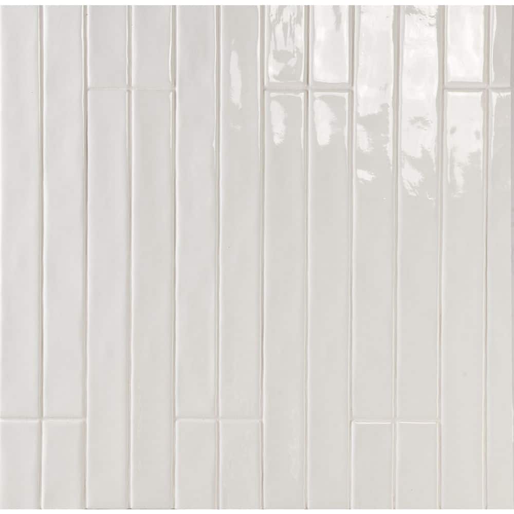 Skyline White 2 in. x 4 in. Glossy Ceramic Wall Tile Sample price history on PriceWatchPro