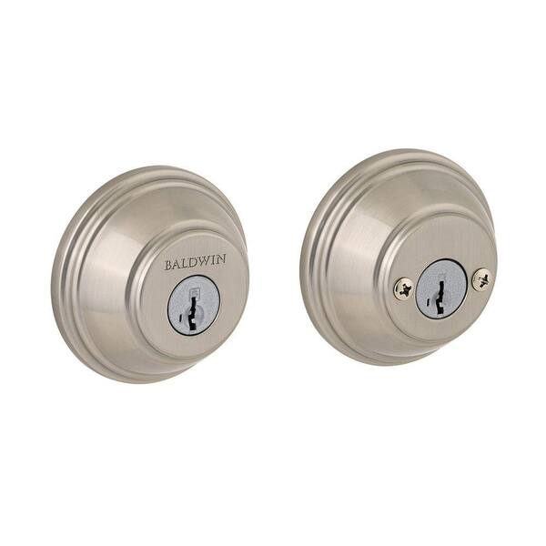 Baldwin Prestige Double Cylinder Satin Nickel Round Deadbolt Featuring Smart Key