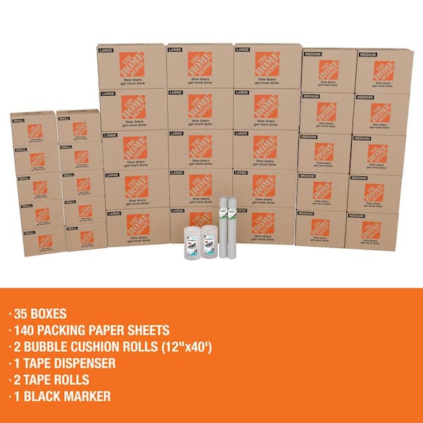 Apartment Packing and Moving Kit (35 boxes)