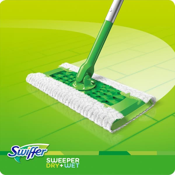 Swiffer Sweeper 2-in-1 Dry and Wet Multi-Surface Mopping Starter Kit (1-Mop, 10-Refills) - The Home Depot