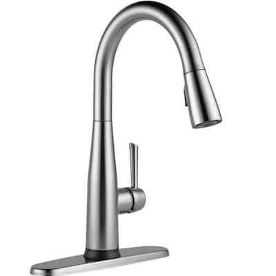 Delta Essa Touch2O Technology Single-Handle Pull-Down Sprayer Kitchen Faucet with MagnaTite Docking in Arctic Stainless