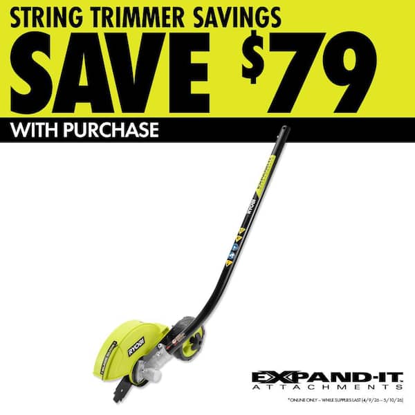 ONE+ HP 18V Brushless 15 in. Attachment Capable String Trimmer and Edger Attachment with 4.0 Ah Battery and Charger