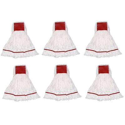 Small 4-Ply Looped End Cotton Mop with 5 in. Band (6-Pack)