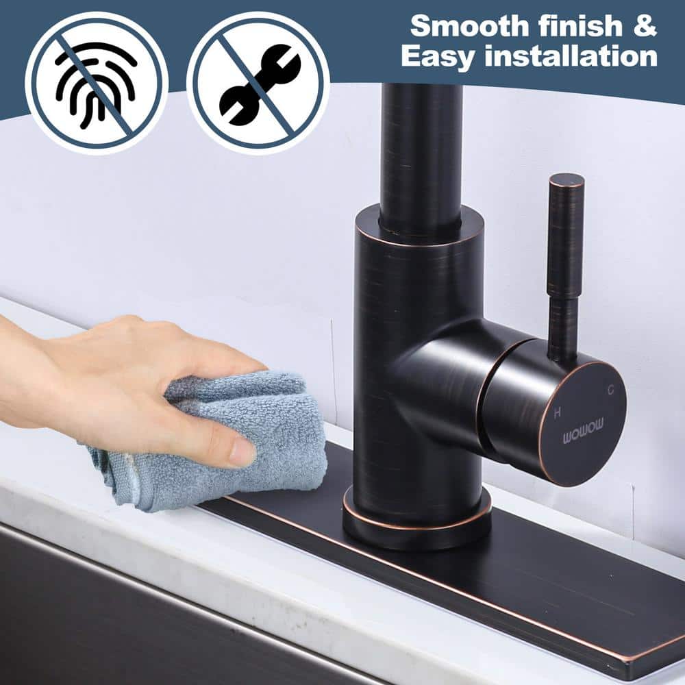 10" Oil Rubbed Bronze Stainless Steel Faucet Deck Plate