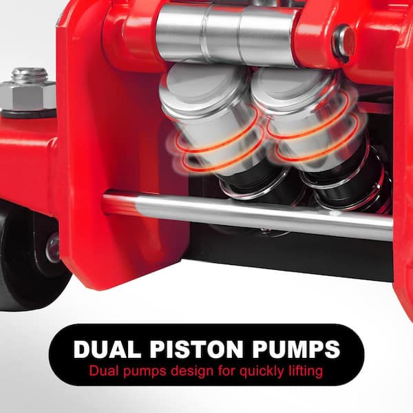 Big Red Hydraulic Floor Jack: Ultra-Lightweight with Dual