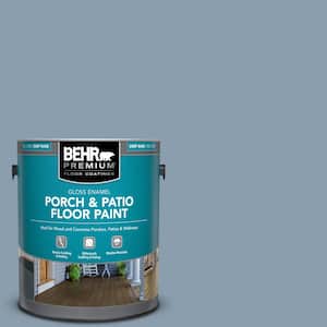 1 gal. #BNC-08 Sonata Blue Gloss Enamel Interior/Exterior Porch and Patio Floor Paint