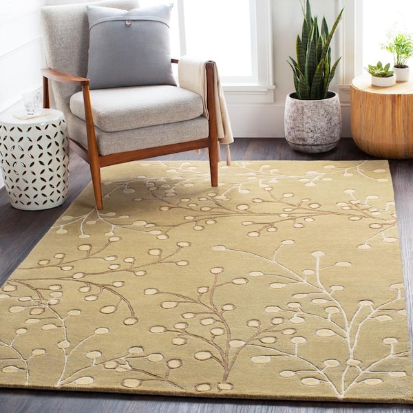 Aloysia Tan 6 ft. x 6 ft. Round Indoor Area Rug