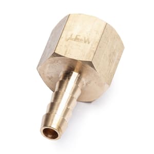 1/4 in. I.D. Hose Barb x 3/8 in. FIP Lead Free Brass Adapter Fitting (5-Pack)