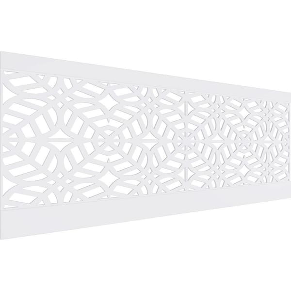 Ekena Millwork 36 in. H x 94-1/2 in. W 23.64 sq. ft. Garland PVC Wainscot Paneling Kit
