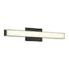 Minka Lavery Vantage 24 in. 1-Light Black CCT LED Vanity Light Bar with ...