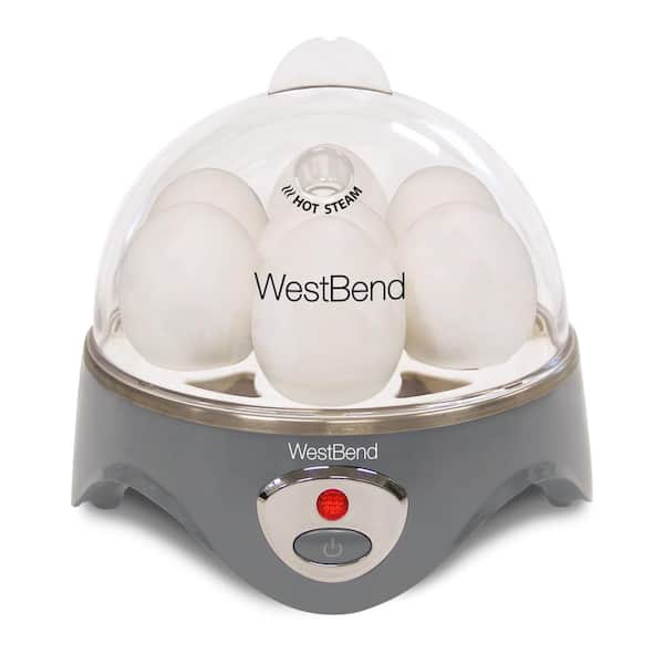 West Bend 7-Egg Capacity Automatic Egg Cooker, in Gray