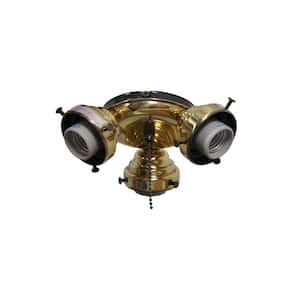 Sinclair 44 in. Flemish Brass Ceiling Fan Replacement Light Kit