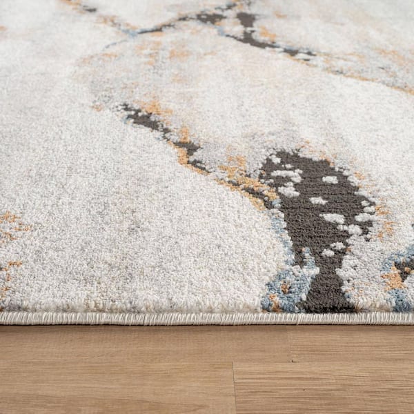 World Rug Gallery 6 ft. 6 in. x 9 ft. Gray Horizon Modern Area Rug