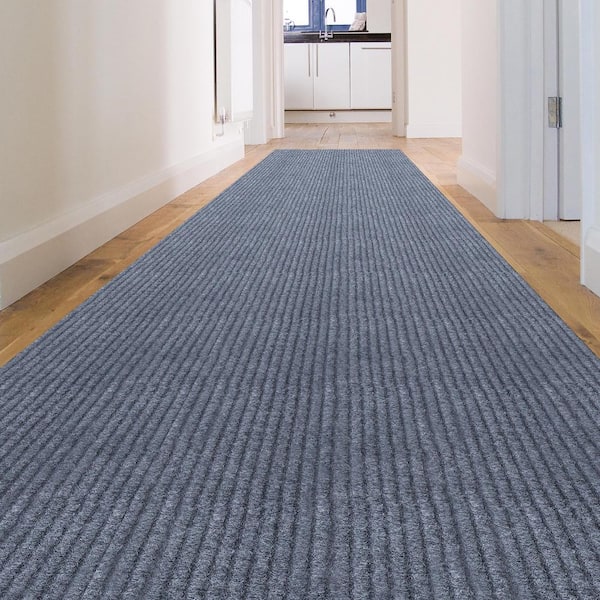 Custom Size Tracker Utility Skid Resistant Runner Rug for Home or