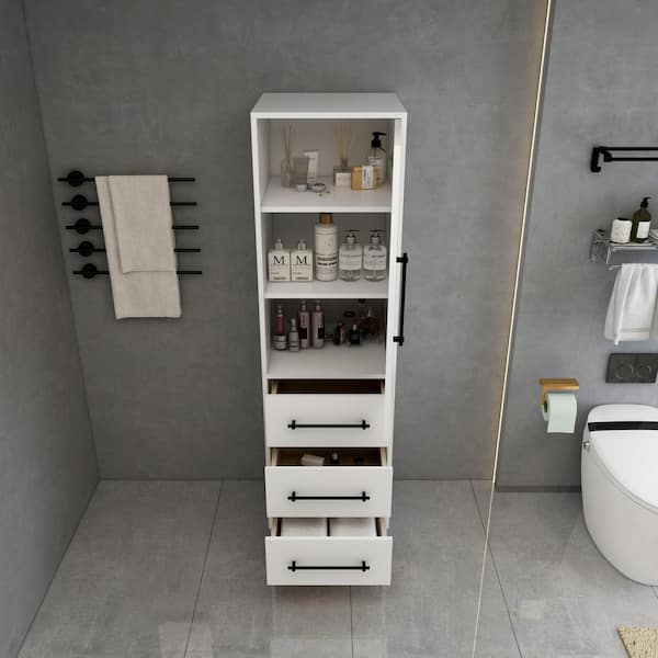 BV Better Vanity Victoria 19.7 in. W x 19.5 in. D x 71 in. H White