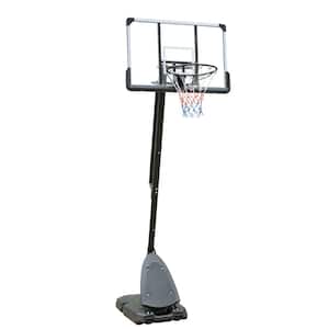 44 in. Backboard Portable Basketball Goal System with Stable Base and Wheels, Height Adjustable 6 ft. to 10 ft.