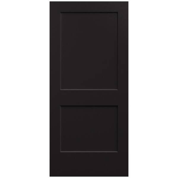 JELD-WEN 36 in. x 80 in. Monroe Black Painted Smooth Solid Core Molded Composite MDF Interior Door Slab