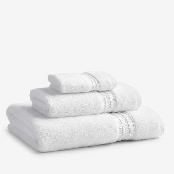 The Company Store Cotton Tencel Lyocell White Solid Bath Sheet