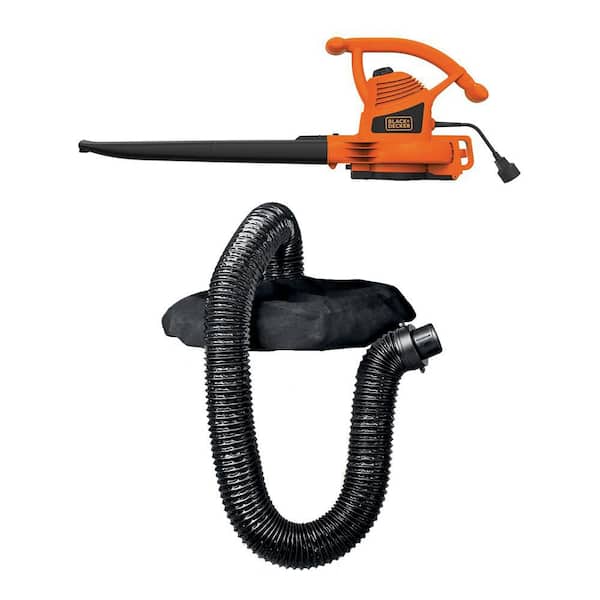 12 AMP 210 MPH 300 CFM Corded Electric 3-in-1 Handheld Leaf Blower, Vacuum and Mulcher with Leaf Collection Attachment