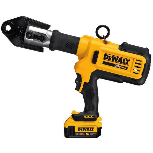 DEWALT 20Volt MAX LithiumIon Cordless Copper Pipe Crimper with (2