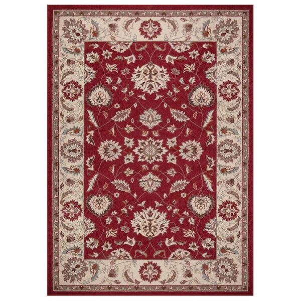 Concord Global Trading Chester Oushak Red 7 ft. x 9 ft. Area Rug