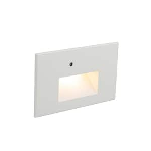 Step & Wall Light Anti Microbial Hardwired Integrated LED 120V White on Aluminum Alloy 3000K with Photocell